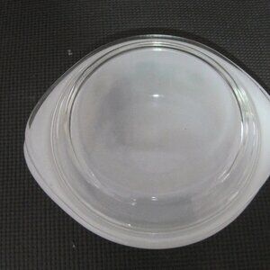 Lid (only) 7 5/8" Fits 1 1/2 Qt Casserole Green Daisy marked Glasbake J2600